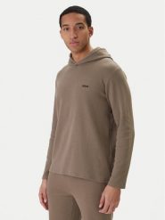 BOSS Bluza Waffle 50535885 Brązowy Regular Fit. Brązowe bluzy męskie Boss, m, bez wzorów, z bawełny, bez kaptura. Za 299.99 zł.