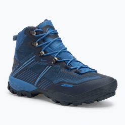 Buty trekkingowe męskie Mammut Ducan II High GTX. Niebieskie trekkingi męskie Mammut, trekkingowe. Za 839.99 zł.