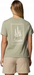 Columbia Rolling Bend Graphic SS Tee 2120021348 Zielone XL. Zielone t-shirty damskie Columbia, xl, bez wzorów, bez kołnierzyka. Za 90.81 zł.