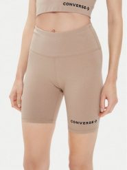 Converse Szorty sportowe W Wordmark Bike Short 10024539-A10 Beżowy Skinny Fit. Brązowe szorty sportowe damskie Converse, xl, bez wzorów, z bawełny, sportowe. Za 139.99 zł.
