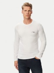 Emporio Armani Underwear Longsleeve EM000383 AF25018 U0002 Biały Regular Fit. Białe bluzki z długim rękawem męskie Emporio Armani Underwear, m, bez wzorów, z bawełny, bez kołnierzyka. Za 264.99 zł.