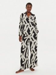 DKNY Komplet koszula i spodnie materiałowe YI90019 Beżowy Regular Fit. Brązowe koszule damskie DKNY, m, bez wzorów, z materiału. Za 539.99 zł.