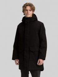 Męska Kurtka Tom Tailor Tech Hooded Parka Black 1046899 29999. Czarne kurtki męskie Tom Tailor, na zimę, m, bez wzorów, bez kaptura. Za 279.99 zł.