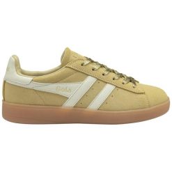 Damskie zamszowe buty sportowe Gola Aztec. Białe obuwie sportowe damskie Gola, bez wzorów, z zamszu. Za 428.50 zł.