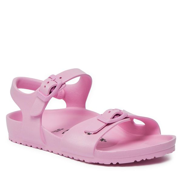 Sandały Birkenstock. Czerwone sandały dziewczęce Birkenstock, bez zapięcia. Za 159.99 zł.