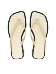 Vagabond Shoemakers Japonki Izzy 5913-401-02 Écru. Białe klapki damskie Vagabond Shoemakers, bez wzorów, ze skóry, bez obcasa. Za 332.99 zł.