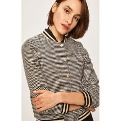 Answear - Kurtka bomber. Czarne kurtki damskie ANSWEAR, l, bez wzorów, z materiału, bez kaptura. Za 169.90 zł.
