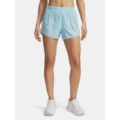 Spodenki Dasmkie UA Fly By 3'' Shorts 1382438-494 S. Niebieskie szorty sportowe damskie Under Armour, l, bez wzorów, sportowe, do biegania. Za 112.99 zł.