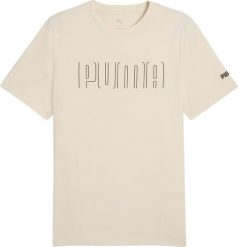 Koszulka męska Puma Sport Graphic Tee beżowa 684617 87 XL. Brązowe koszulki sportowe męskie Puma, m, bez wzorów, bez kołnierzyka, bez ramiączek. Za 81.75 zł.