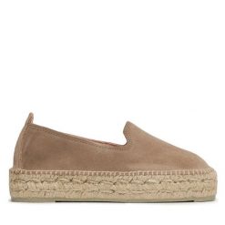 Espadryle Manebi. Brązowe espadryle damskie Manebi, bez wzorów, bez obcasa, bez zapięcia. Za 399.99 zł.
