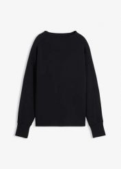 Bluza oversize z miękkiego materiału scuba. Zielone bluzy damskie bonprix, bez wzorów, bez kaptura. Za 102.99 zł.
