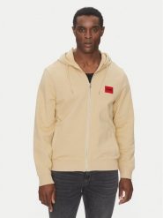 HUGO Bluza Daple212 50447972 Beżowy Regular Fit. Brązowe bluzy męskie Hugo, l, bez wzorów, z bawełny, bez kaptura. Za 309.99 zł.