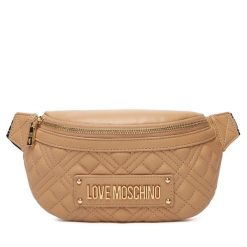Saszetka nerka LOVE MOSCHINO. Brązowe torebki do ręki damskie Love Moschino, bez wzorów, bez dodatków. Za 479.99 zł.