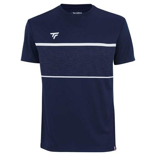 Koszulka treningowa męska Tecnifibre Team Tech Tee. Niebieskie koszulki sportowe męskie TECNIFIBRE, m, bez wzorów, bez kołnierzyka, bez ramiączek, tenisowe. Za 149.99 zł.