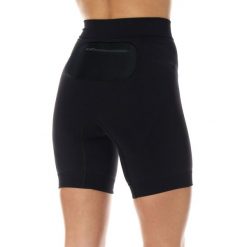 Spodnie do biegania 1/2 z czarną kieszenią damskie Brubeck RUNNING FORCE. Czarne legginsy damskie Brubeck, bez wzorów, z elastanu. Za 106.24 zł.