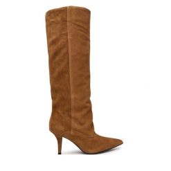 Kozaki Guess. Brązowe kozaki damskie Guess, bez obcasa, na szpilce. Za 1,059.00 zł.