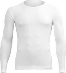 Brubeck LS01120A Koszulka męska z długim rękawem biały XL. Białe bluzki z długim rękawem męskie Brubeck, m, bez wzorów, bez kołnierzyka. Za 116.81 zł.