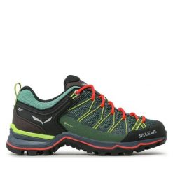 Trekkingi Salewa. Zielone obuwie sportowe damskie Salewa, bez wzorów, z gore-texu, trekkingowe. Za 699.99 zł.