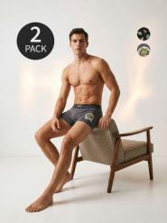 Bawełniane bokserki 2 pack Teenage Mutant Ninja Turtles - wielobarwny. Bokserki męskie Sinsay, l, bez wzorów, z bawełny. Za 29.99 zł.