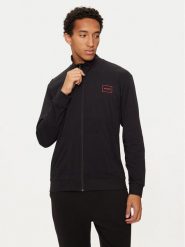 Hugo Bluza 50525245 Czarny Regular Fit. Czarne bluzy męskie Hugo, m, bez wzorów, z bawełny, bez kaptura. Za 169.99 zł.