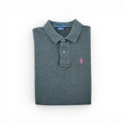 Second life - Polo Ralph Lauren damskie koszulka z krótkim rękawem - Jak nowy. Szare koszulki sportowe damskie Ralph Lauren, l, bez wzorów, z materiału, bez kołnierzyka, bez ramiączek, na golfa. Za 127.76 zł.