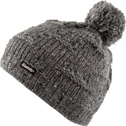 Czapka Eisbär Wm Netta Pompon damska — ciepła, 48 cm. Szare czapki i kapelusze damskie Eisbar, na zimę, bez wzorów, z materiału, eleganckie. Za 145.99 zł.