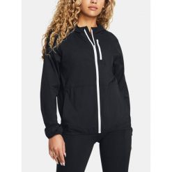 Kurtka do biegania damska Under Armour Phantom Windbreaker. Czarne kurtki damskie Under Armour, m, bez wzorów, bez kaptura, do biegania. Za 421.60 zł.