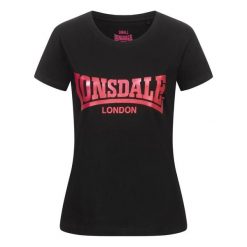 Koszulka damska Lonsdale Cartmel. Czarne koszulki sportowe damskie Lonsdale, xl, bez wzorów, z bawełny, bez kołnierzyka, bez ramiączek, na fitness i siłownię. Za 120.00 zł.