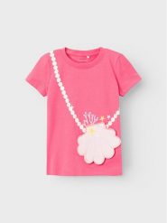NAME IT T-Shirt Zuzzie 13226878 Różowy Regular Fit. Czerwone t-shirty i topy dla dziewczynek Name it, bez wzorów, z bawełny, bez ramiączek. Za 94.99 zł.