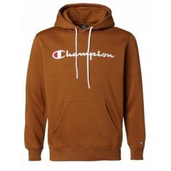 Bluza na co dzień męska CHAMPION ciepła z kapturem. Brązowe bluzy męskie Champion, m, bez wzorów, z kapturem. Za 269.00 zł.