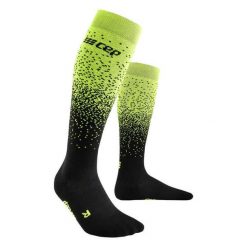 Skarpety kompresyjne damskie sportowe zimowe z wełną merino wysokie Snowfall CEP. Czarne skarpety damskie CEP, bez wzorów, z wełny. Za 199.00 zł.