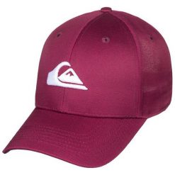 Quiksilver Kšilt Decades Brick Red AQYHA04002-RQN0. Czerwone czapki i kapelusze męskie Quiksilver, bez wzorów, sportowe. W wyprzedaży za 62.00 zł.