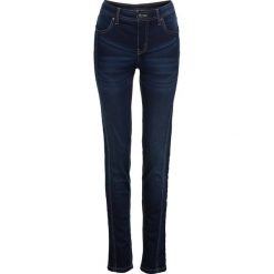 Dżinsy jogger STRAIGHT bonprix ciemnoniebieski. Niebieskie jeansy damskie bonprix. Za 139.99 zł.