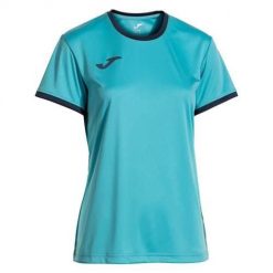 Koszulka treningowa damska Joma Combi. Niebieskie koszulki sportowe damskie Joma, l, bez wzorów, klasyczne, bez kołnierzyka. Za 142.00 zł.