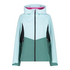 Kurtka damska turystyczna CMP 35Z6216. Zielone kurtki sportowe damskie CMP, xs, bez wzorów, bez kaptura, trekkingowe. W wyprzedaży za 559.00 zł.