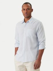 Calvin Klein Jeans Koszula LV04RF121G Błękitny Regular Fit. Niebieskie koszule męskie Calvin Klein Jeans, m, bez wzorów, z jeansu, bez kołnierzyka, bez ramiączek. Za 409.99 zł.