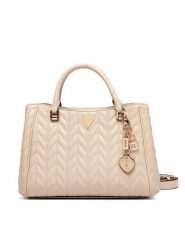 Guess Torebka Stacey HWGG97 41060 Beżowy. Brązowe torebki do ręki damskie Guess, z aplikacjami, ze skóry, bez dodatków. Za 634.99 zł.