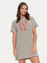 Hunkemöller Koszula nocna 206554 Kolorowy Regular Fit. Koszule nocne damskie Hunkemöller, s, bez wzorów, z bawełny, bez ramiączek. Za 59.99 zł.