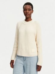 AMI Paris Sweter FKS024.KN0031 Écru Regular Fit. Swetry damskie AMI PARIS, s, bez wzorów, z bawełny, bez kołnierzyka, bez ramiączek, bez kaptura. Za 1,749.00 zł.