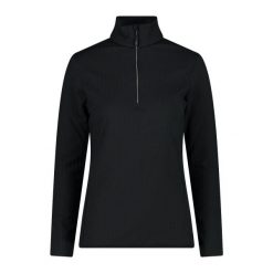 Golf damska narciarska CMP 33L0916. Czarne bluzy sportowe damskie CMP, l, bez wzorów, bez kaptura, na golfa. Za 425.00 zł.