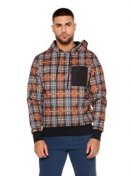 Bluzy zimowe męskie "Metropolitan". Brązowe bluzy męskie LEONE 1947 APPAREL, na zimę, m, bez wzorów, bez kaptura. Za 328.38 zł.