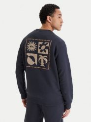 Quiksilver Bluza Salt Water EQYFT05196 Granatowy Regular Fit. Niebieskie bluzy męskie Quiksilver, m, bez wzorów, z bawełny, bez kaptura. Za 279.99 zł.