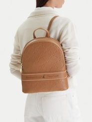 Beverly Hills Polo Club Plecak EO-BHPC-L-014-09 Brązowy. Brązowe plecaki damskie Beverly Hills Polo Club, bez wzorów, z materiału. Za 299.99 zł.