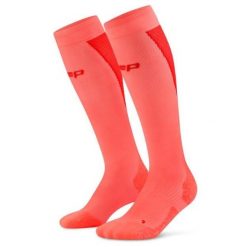 Męskie długie skarpety kompresyjne sportowe Core Ultralight CEP. Niebieskie skarpety męskie CEP, bez wzorów, z materiału. Za 199.00 zł.