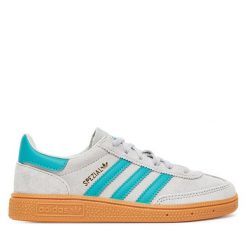Sneakersy adidas. Szare trampki i tenisówki chłopięce Adidas, bez wzorów, bez zapięcia. Za 239.99 zł.