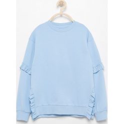 Bluza z falbankami - Niebieski. Bluzy dla dziewczynek marki Reserved. W wyprzedaży za 29.99 zł.