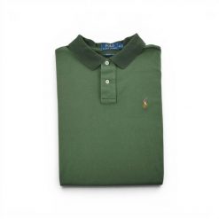 Polo Ralph Lauren koszulka męska z krótkim rękawem. Zielone koszulki sportowe męskie Ralph Lauren, l, bez wzorów, z materiału, bez kołnierzyka, bez ramiączek, na golfa. Za 106.46 zł.