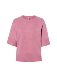Soyaconcept® bluzka z dzianiny Kobiety wiskoza różowy, S. Czerwone bluzki damskie s, bez wzorów, z dzianiny, eleganckie, bez kołnierzyka, bez ramiączek. Za 279.95 zł.