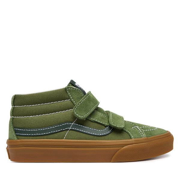 Sneakersy Vans. Zielone trampki i tenisówki chłopięce Vans, bez wzorów, bez zapięcia. Za 259.99 zł.