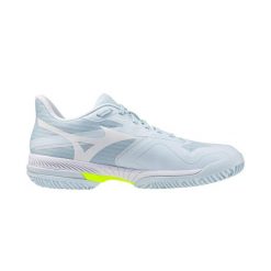Buty do tenisa damskie Mizuno Wave Exceed Court CC W. Niebieskie obuwie sportowe damskie Mizuno, bez wzorów, z materiału, tenisowe, mizuno wave. Za 359.99 zł.